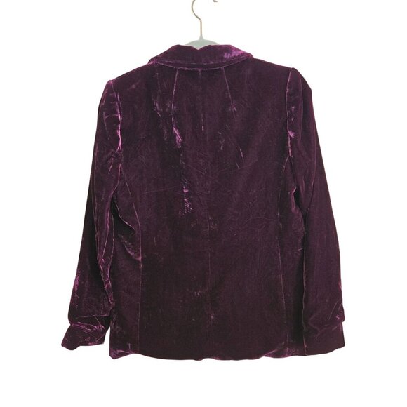 Banana Republic Sour Cherry Velvet Blazer Hayden Pull On Pants Size 2/M - Picture 4 of 15